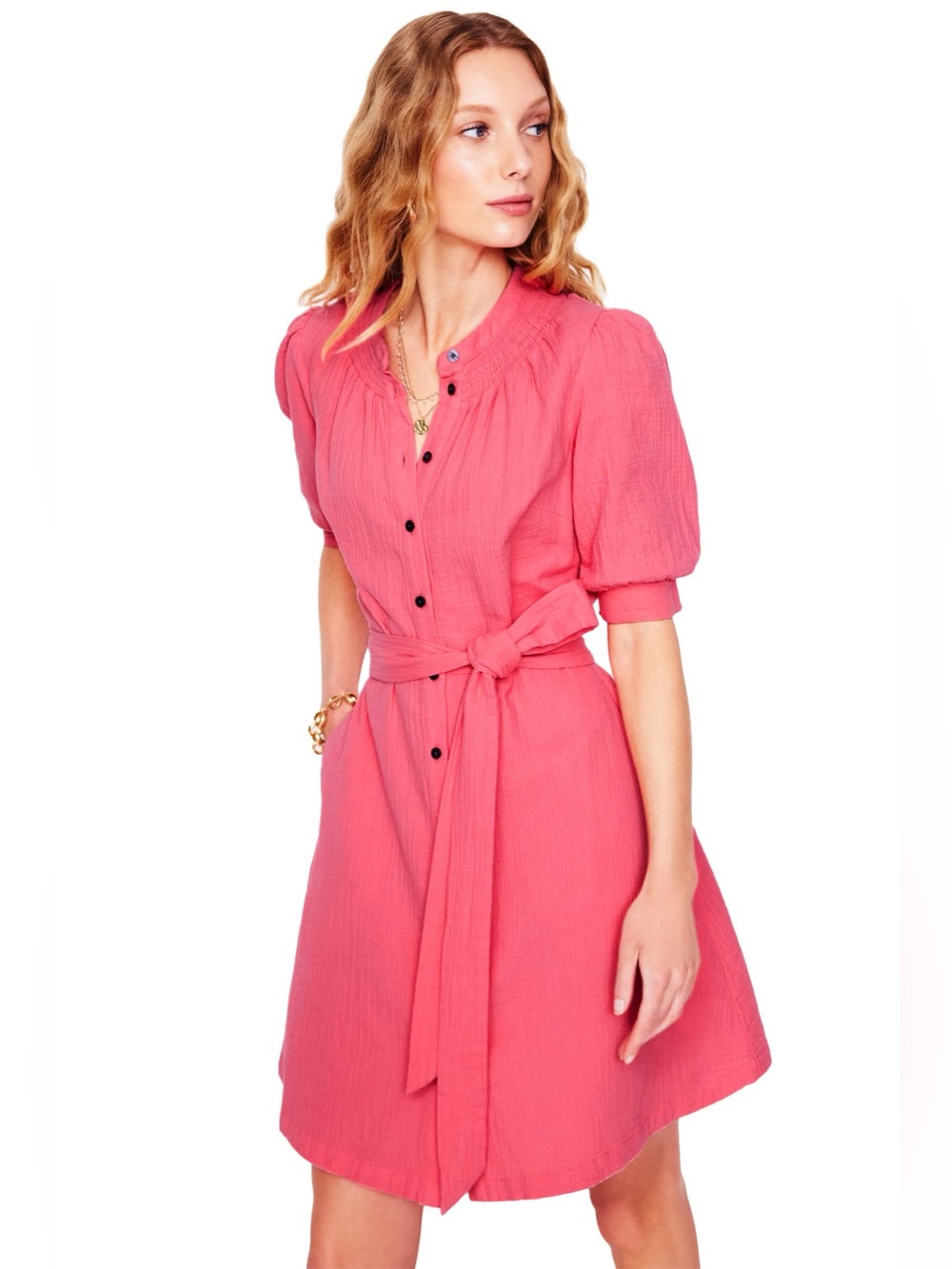 NWOT BODEN Ada Double Cloth Cotton Shirtdress
Size 2 R